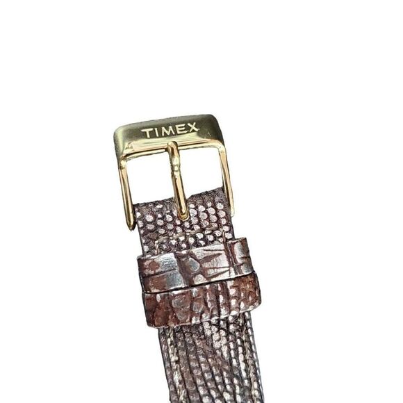 Vintage TIMEX Diamond Collection Black Face Stainless Steel Women's Watch - Picture 5 of 10